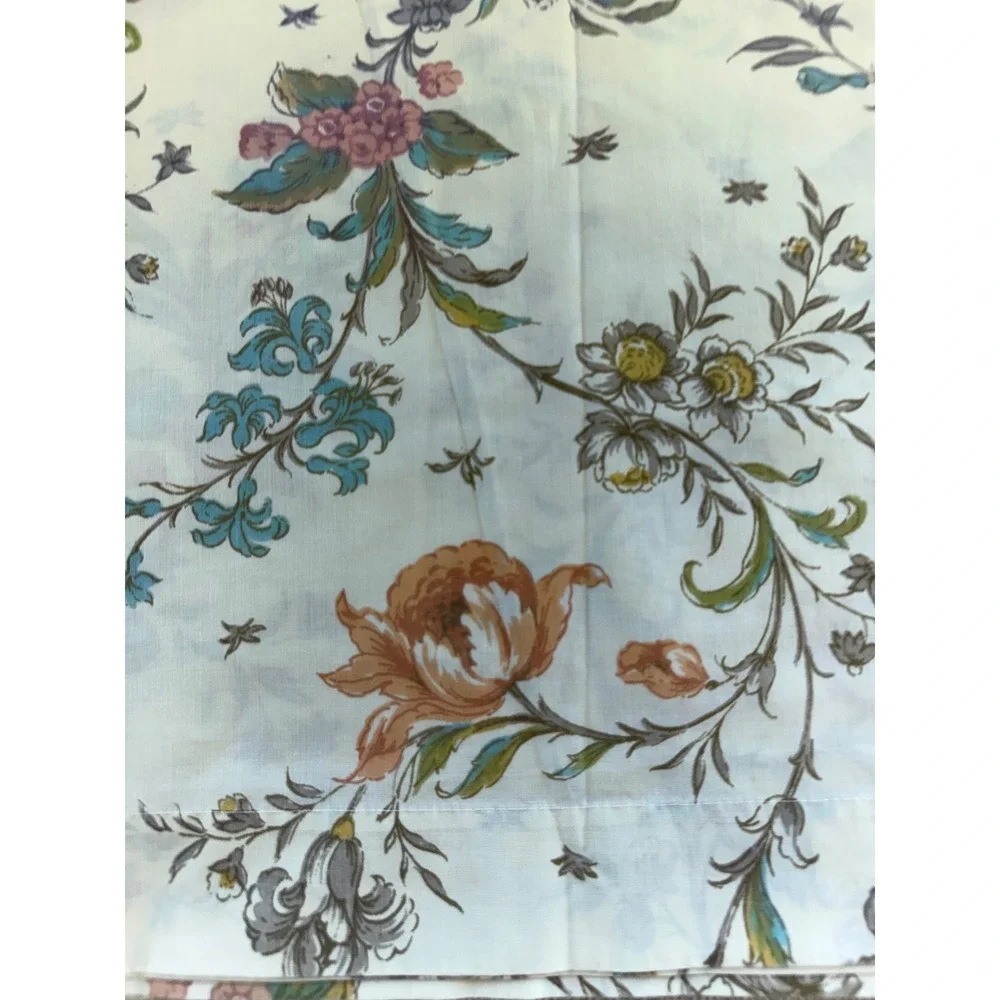 Vintage Springmaid Double Flat & Fitted Sheet Wondercale No Iron Percale Fall